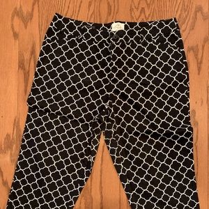 Navy and White Capris